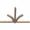 Ekena Millwork Redmond Smooth Timber Gable Bracket, Douglas Fir, 72"W x 48"H x 3 1/2"D x 3 1/2"F, 16/12 Pitch GBW072X48X0404RED00SDF - alternate 2